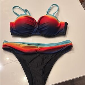 Vibrant Multicolor Bikini Set